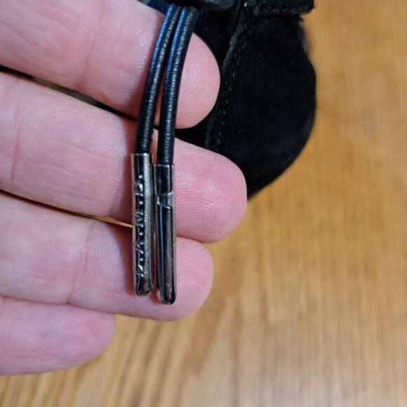 L.A.M.B  Snake Skin Black Leather Strappy Platform‎ Sillito Heels 6.5 - Picture 8 of 12